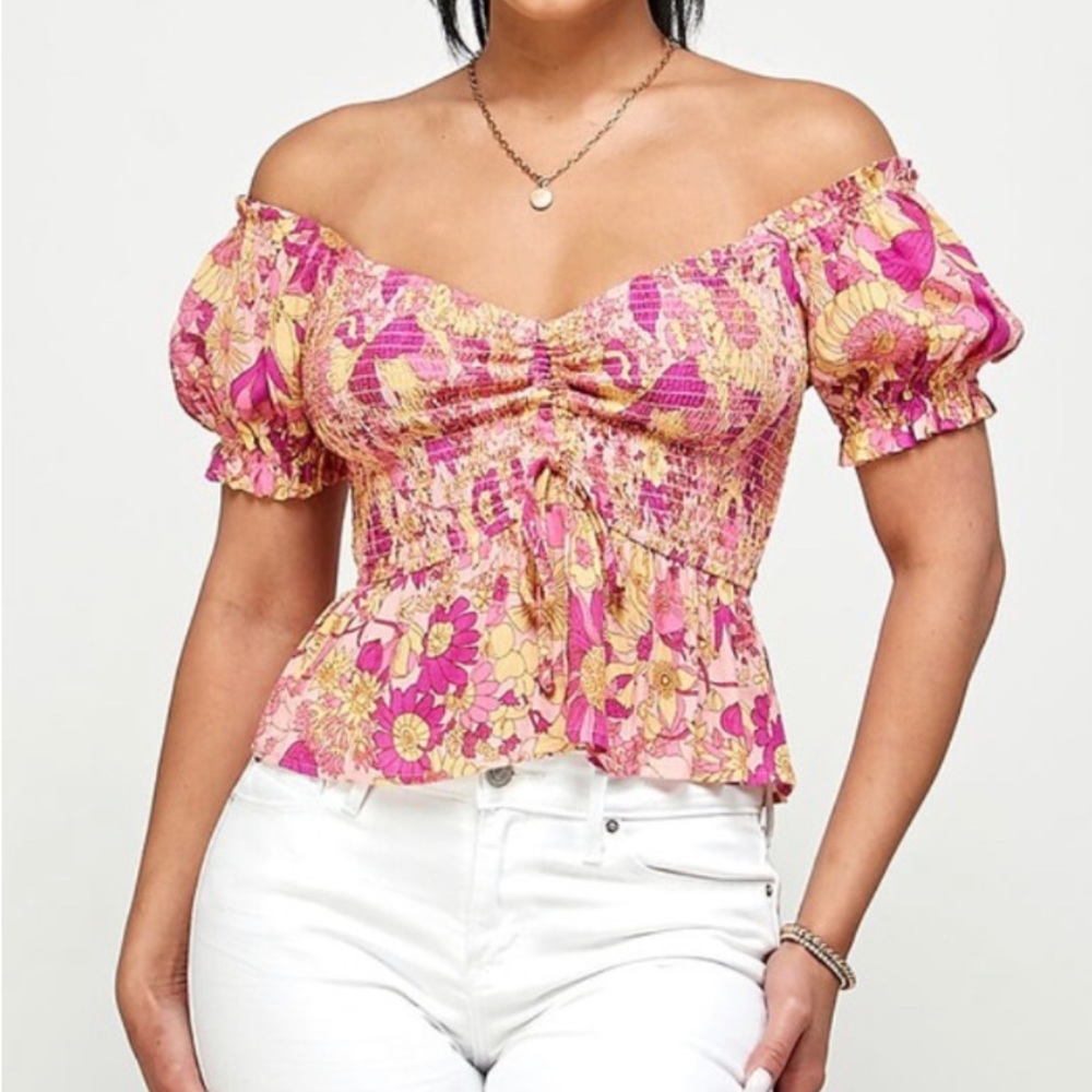 Pink Daisy top